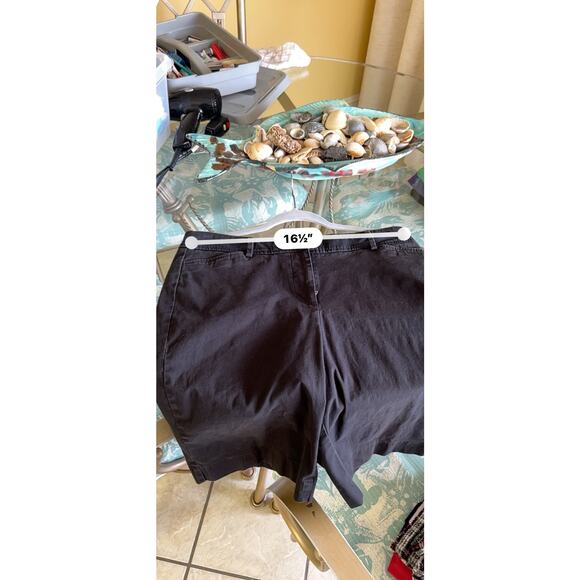 Talbots Bermuda Shorts Women’s Size 10 Charcoal Gray Cotton Spandex Classic Fit - Picture 4 of 10